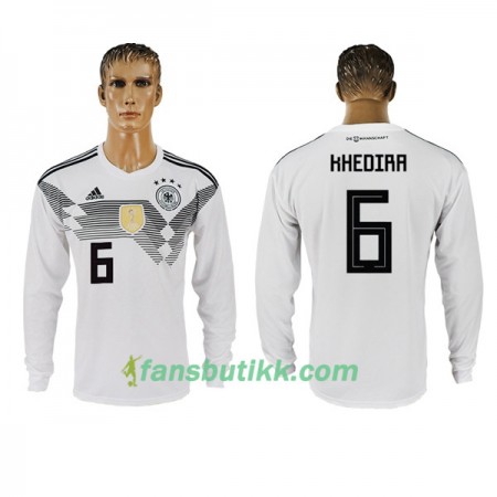 Fotball-VM 2018 Tyskland drakt Khedira 6 Hjemmetrøye Langermet